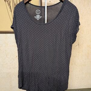 Mauroces Women's Black Polka Dot Top